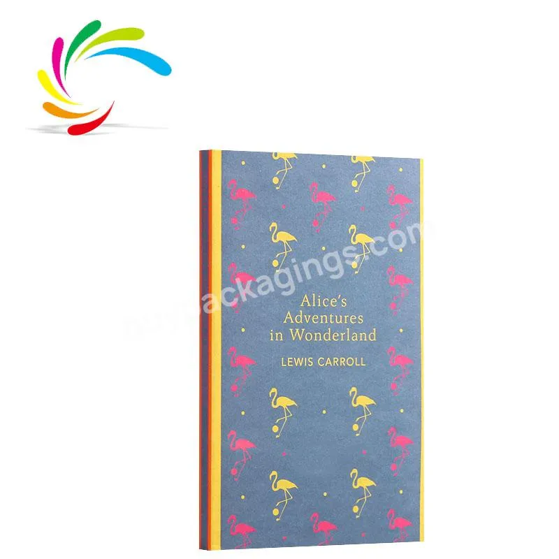 New arrival high quality factory price paperback book Bestseller Alice's Adventures in Wonderland novel book in stock