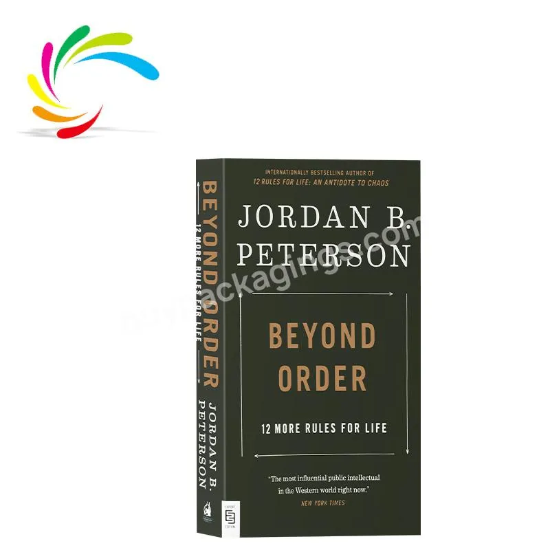 New arrival hot sale Customized personal paperback book light weight paper motivative stock English novel book Beyond order