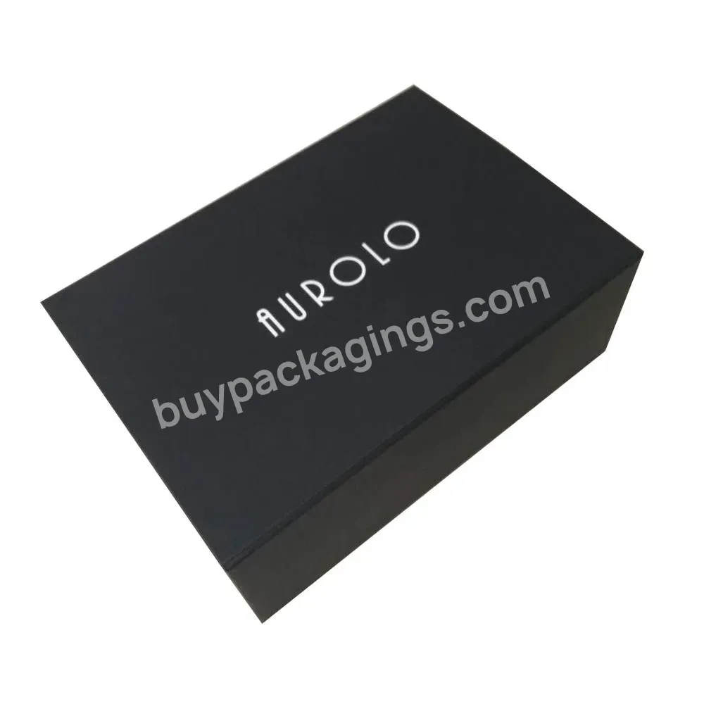 New Arrival Luxury Matte Black Men Shirt Packaging Boxes