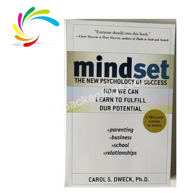 New arrival manufacturer wholesale softcover book printing light weight paper Bestseller motivational book mindset in stock