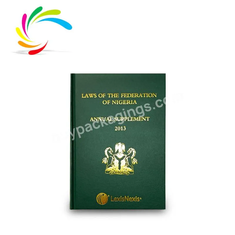 New arrival stock good quality hardcover gold foil stamping English law books