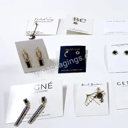 New Arrival White Paper Card Fashion Jewelry Necklace Packing Cards Earring Display Cards - Buy Earring And Necklace Display Cards,Fashion Earring Packaging Cards,Printed Earring Cards.