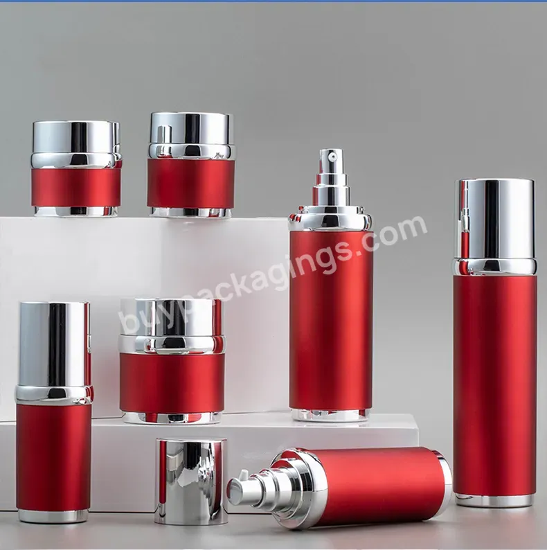 New Arrive Cosmetic Empty Acrylic Cosmetic Jar Bottle Set 15g 30g 50g 30ml 50ml 100ml 120ml Spray Cream Container Printing Logo