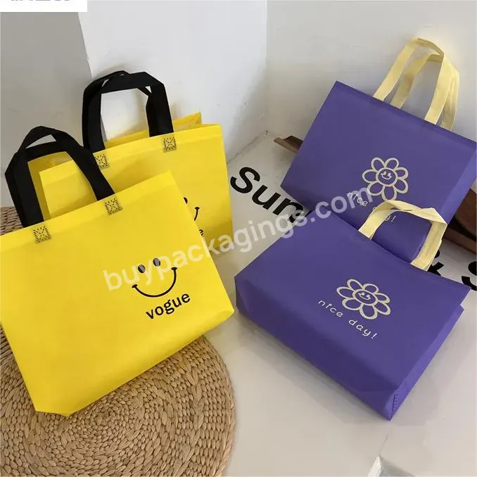 New Bag Coated Customized Gift Clothing Shopping Waterproof Cartoon Handbag Eco-friendly Bag Custom Printed Logo