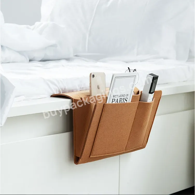 New Bedside Felt Pouch Sofa Bed Side Sundries Hanging Bag Student Bed Side Storage Pannier Bag Hanging Storage Bag