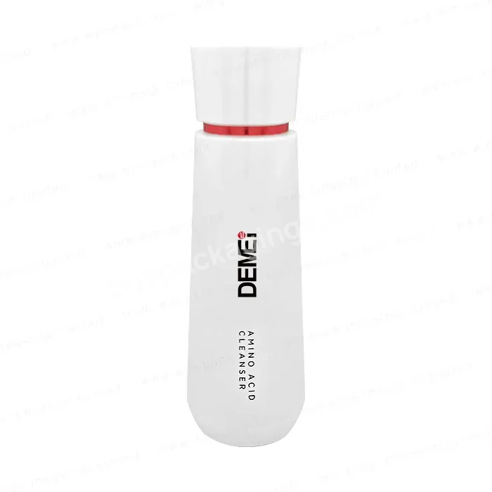 New Collection Unique Shape 40ml Glass Pump Bottle With Luxury White Color Spraying For Lotion With Packing Box