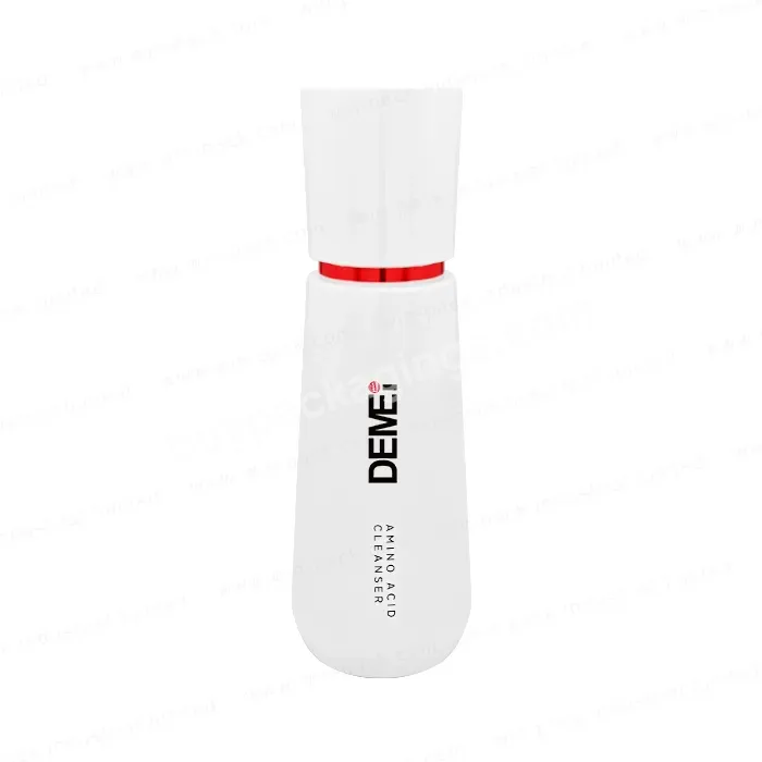 New Collection Unique Shape 40ml Glass Pump Bottle With Luxury White Color Spraying For Lotion With Packing Box