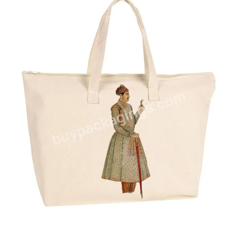 New Custom Large Fashion Cotton Shoulder Bag Canvas Tote Bag With Inside Pocket