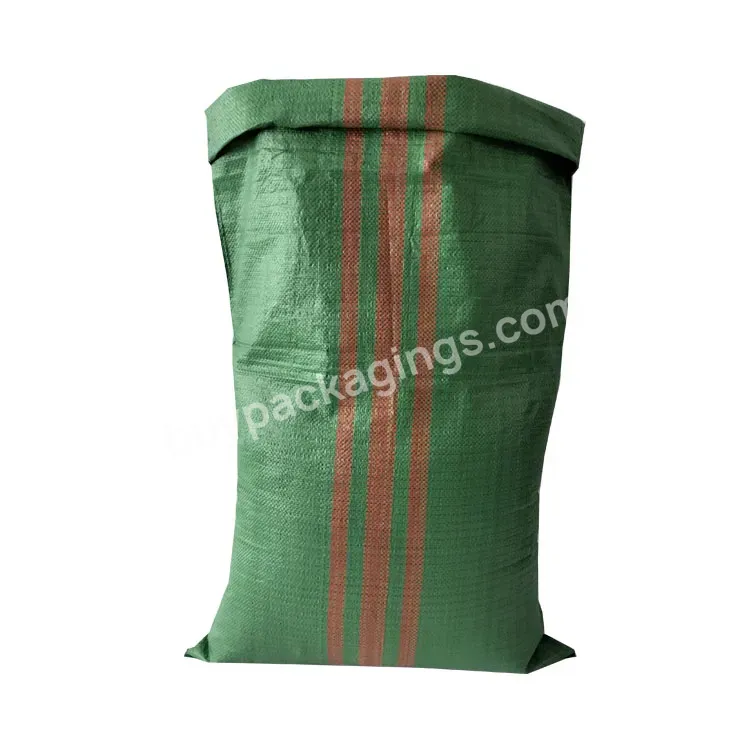 New Custom Logo Pp Woven Bag Packing 25 Kg 50 Kg Rice Sack Bag For Sale