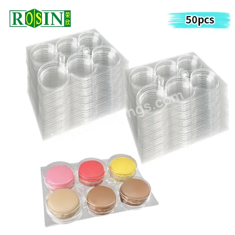 New Design 12 Pack Clear Plastic Clamshell Packaging Insert Tray For Macaron