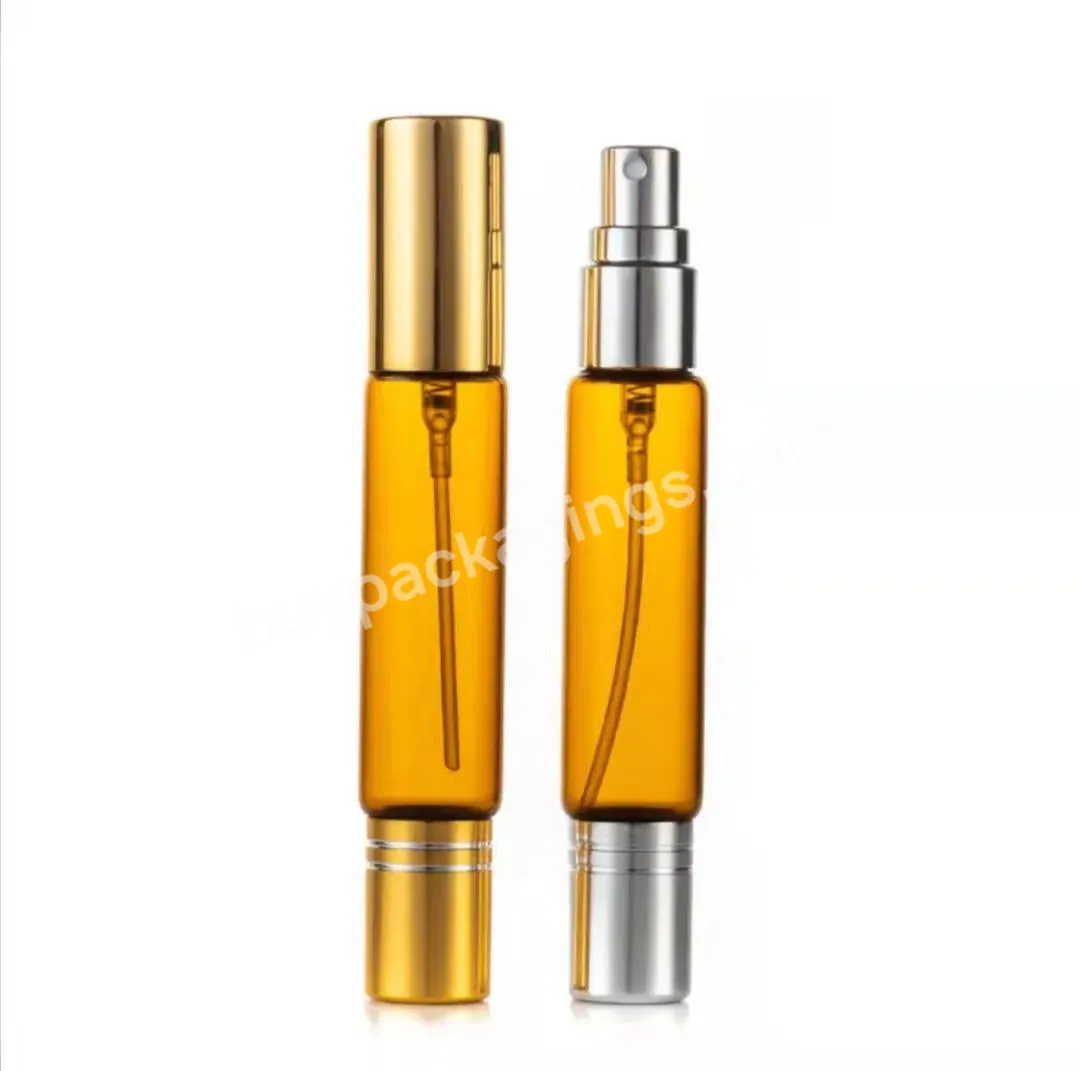 New Design 5ml 10ml Glass Perfume Bottle Double Ended Bottle With Roller Ball And Fine Mist Sprayer