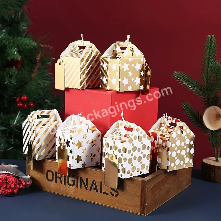 New Design Christmas Chocolate Candy Gift Paper Packaging Box Hot Selling Paper Packing Gift Box For Christmas