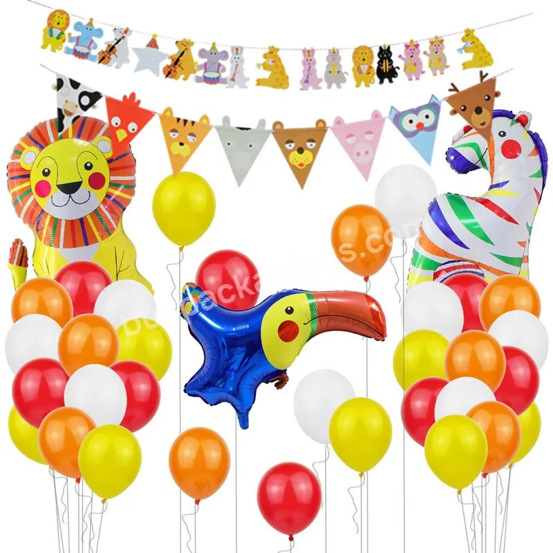 new design circus birthday party decoration Clown Carnival banner balloon set for baby show party decoration suppliers