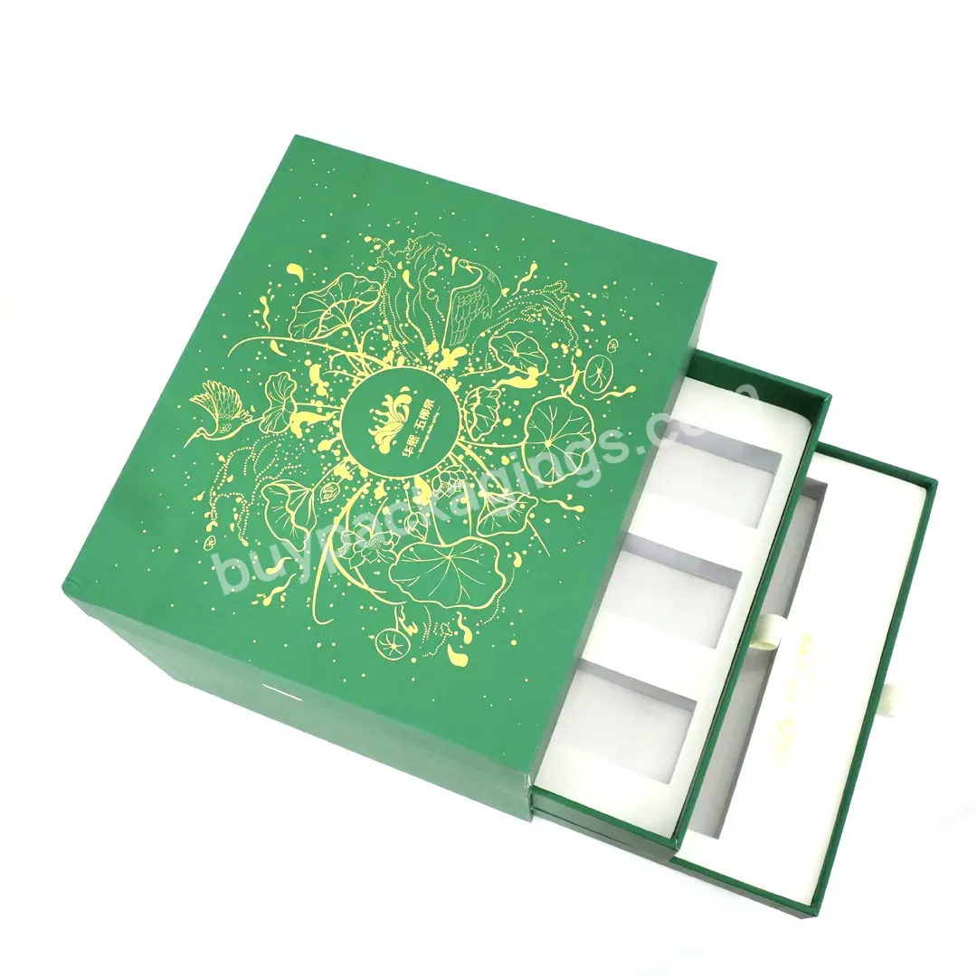 New Design Coated Paper Box Green Packing With Mirror