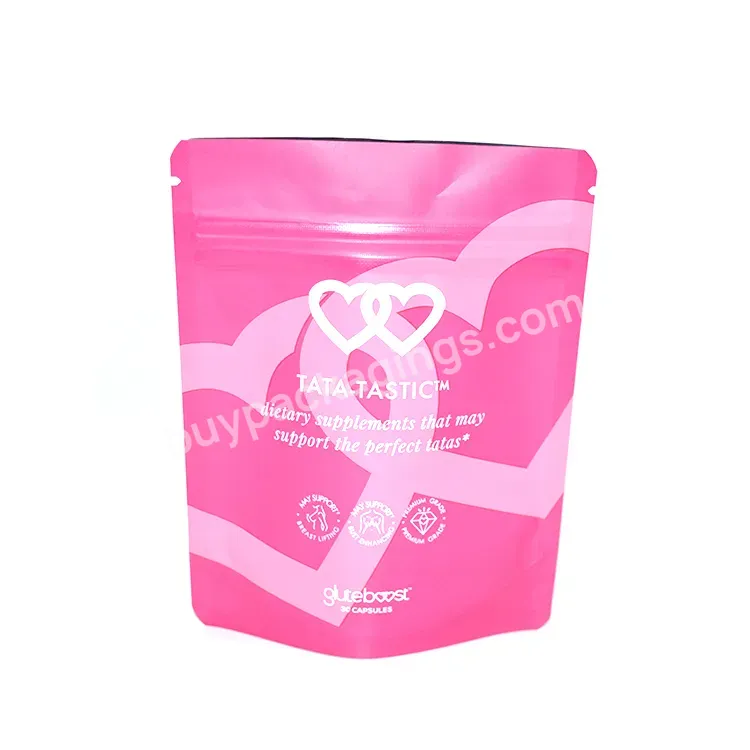 New Design Custom Bags Plastic Zipper Bag Frosted Customizable With High Quality