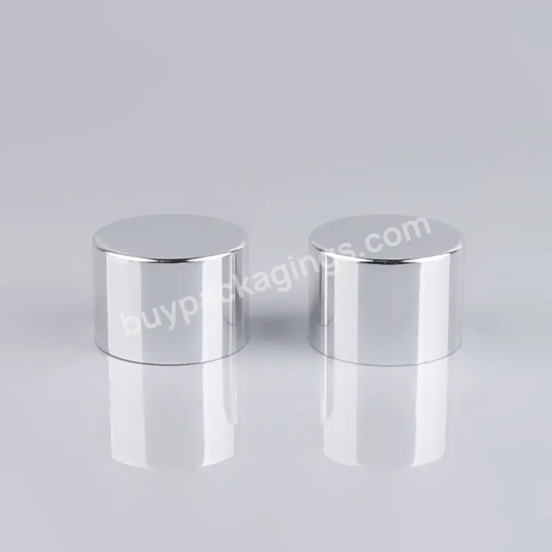 New Design Custom Normal Bottle Cap Lid Round Aluminium Screw Covers Closures Silver 28mm Screw Cap