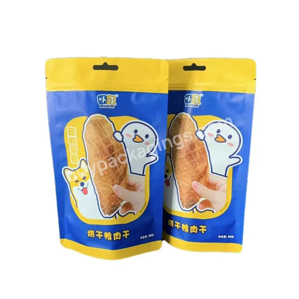 New Design Customized Printed Stand Up Cat And Dog Food Bags With Zipper