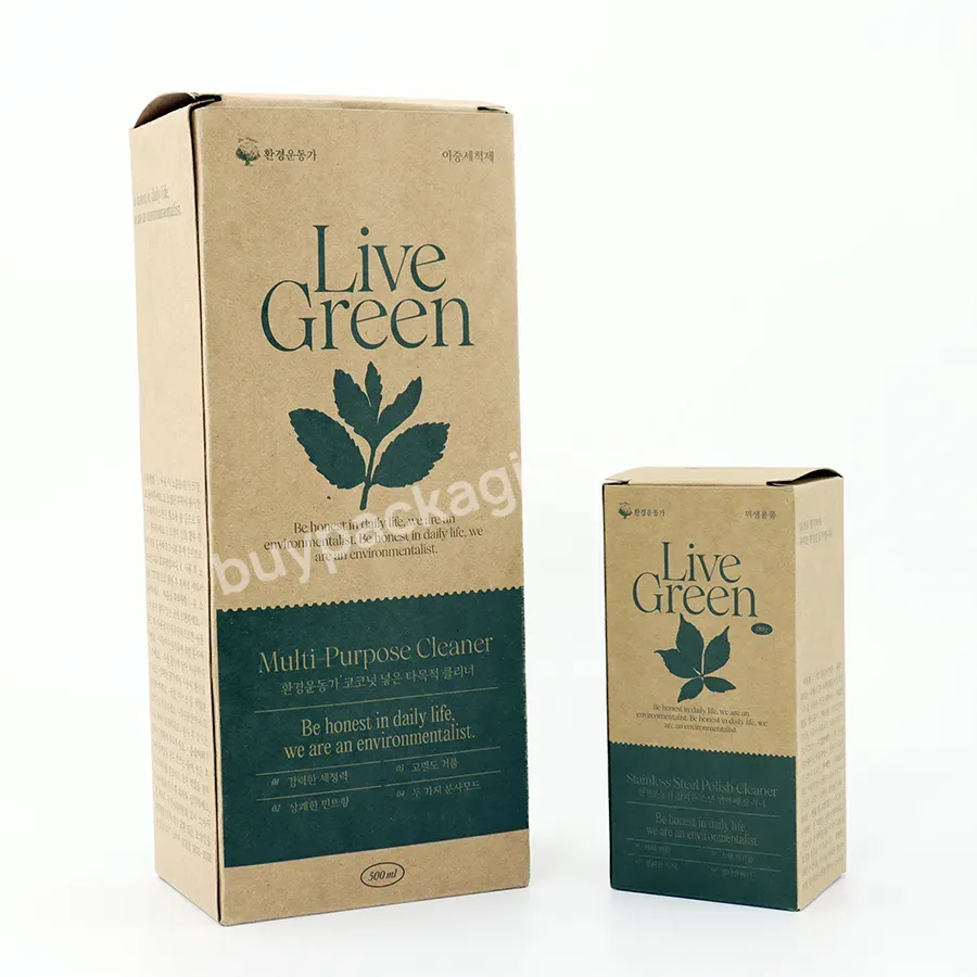 New Design Degradable Coated And Thickened Kraft Die Cut Box Biodegradable Packaging