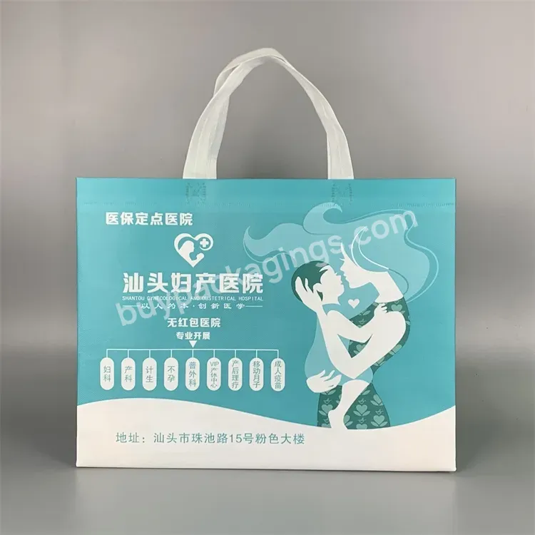 New Design Eco-friendly Reusable Promotional Shopping Bag Laminated Customized Non Woven Bag With Logo