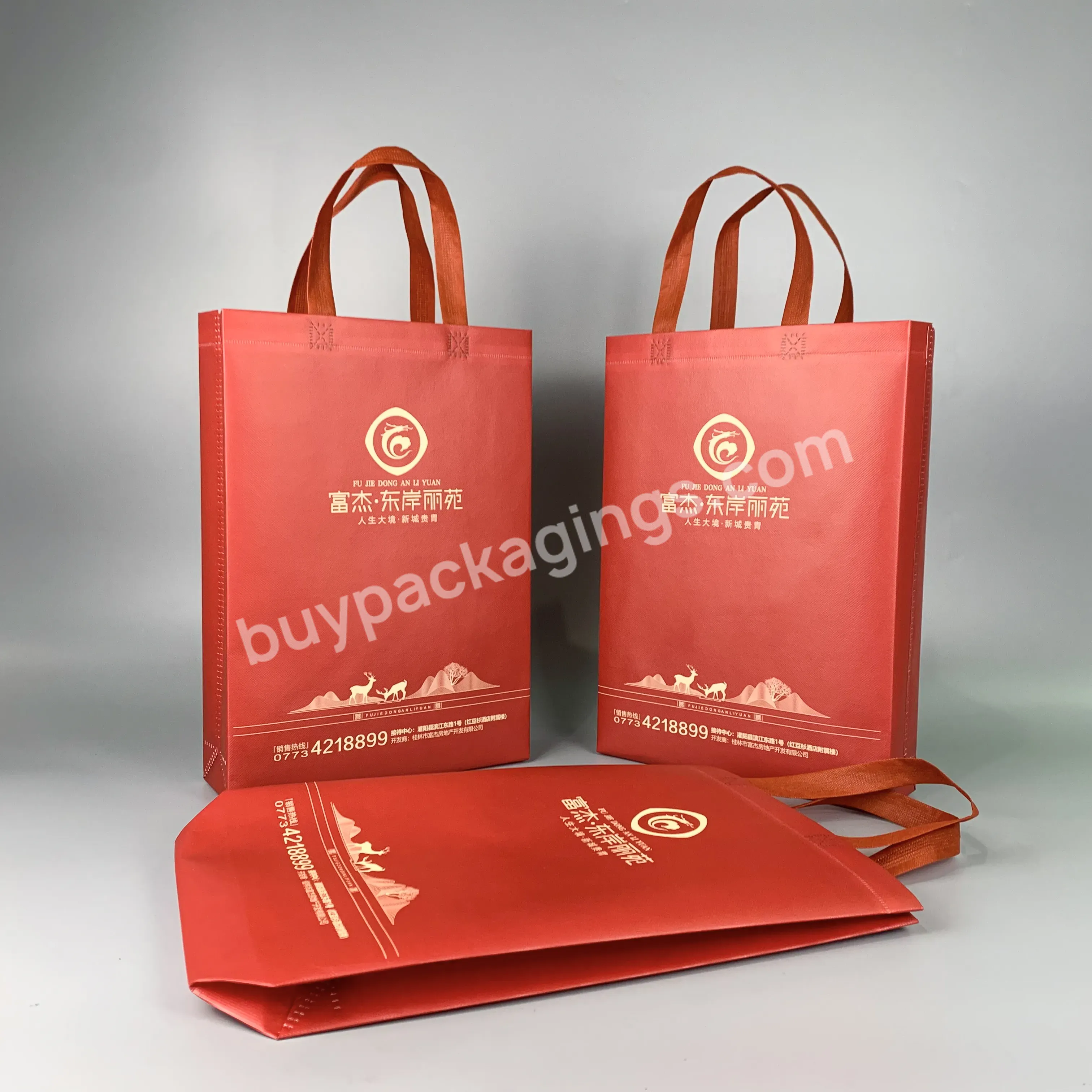 New Design Ecological Recyclable Colorful Waterproof Customized Logo Non Woven Bag For Gift Packing