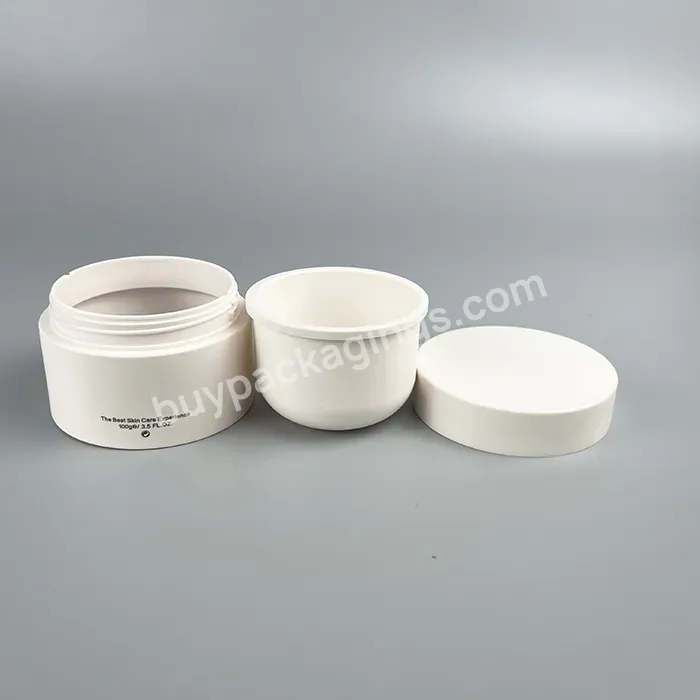 New Design Empty Refillable Replaceable Pcr Pp Eco Friendly Face Body Skincare Scrub Butter Cream Packaging Plastic Cosmetic Jar