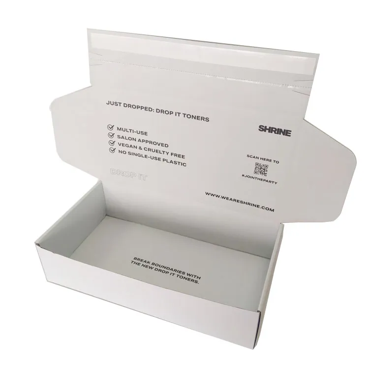 new design hot selling custom shipping box mailers print carton zipper shipping box custom color