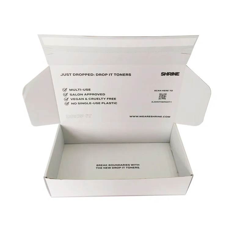 new design hot selling custom shipping box mailers print carton zipper shipping box custom color