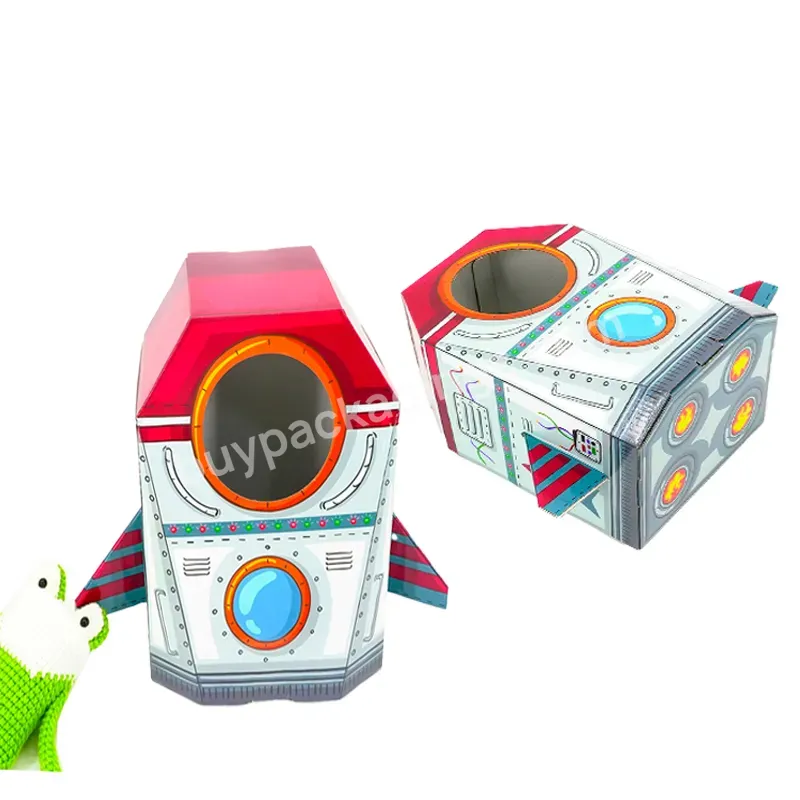 New Design Ideas Kid Lightyears Pixar Toys Custom Unique Packaging Box Cardboard Die Cut Spaceship Packaging Rocket Packaging