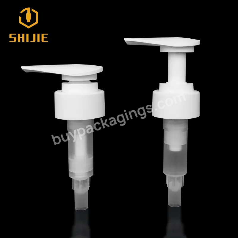 New Design Lotion Pump Black Pp Plastic Smooth Outer Spring Screw Lock 24/410 28/410 32/410 Gel Pump