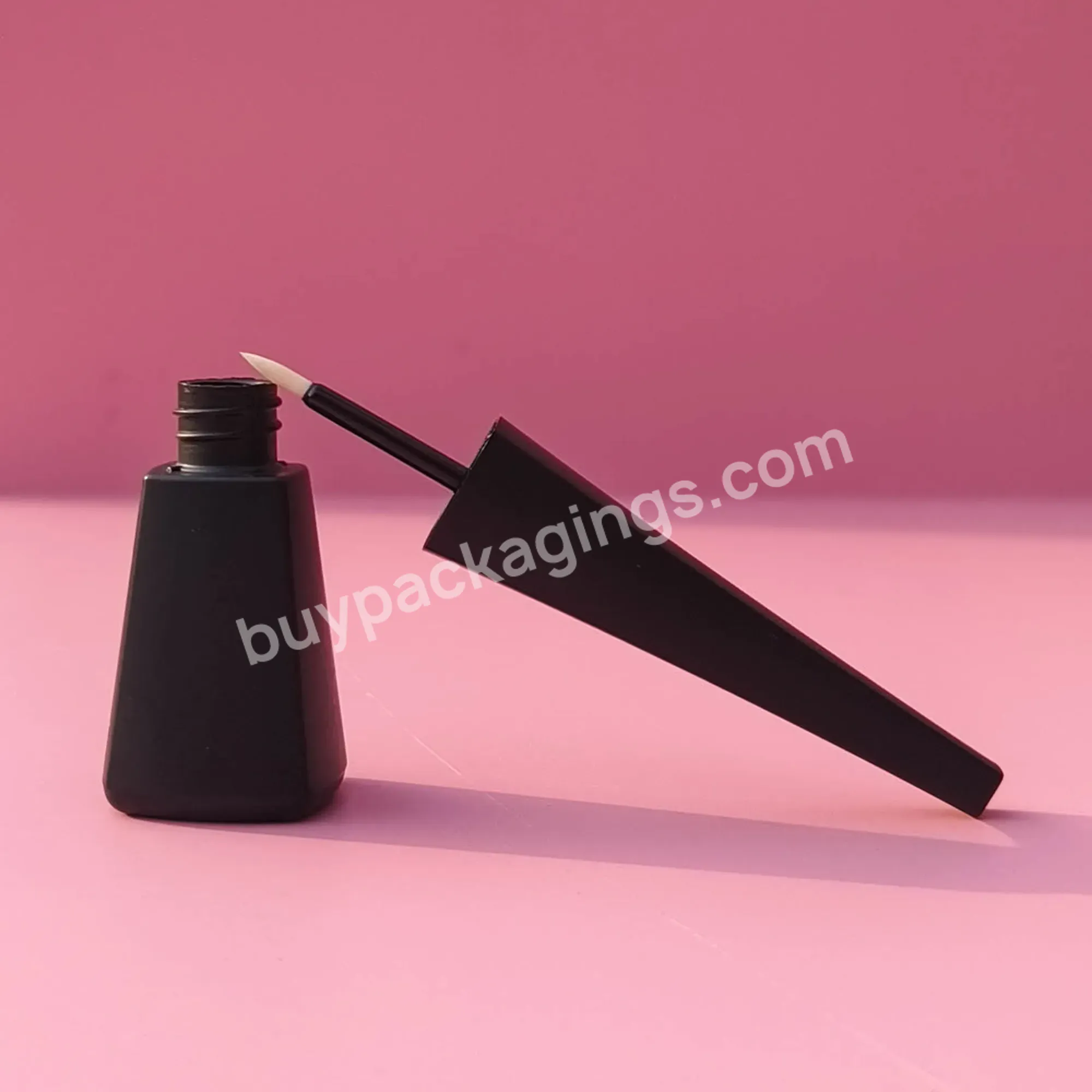 New Design Matte Black 3ml Brush Liquid Eyeliner Tubes Custom Private Label Eyelash Serum Bottle