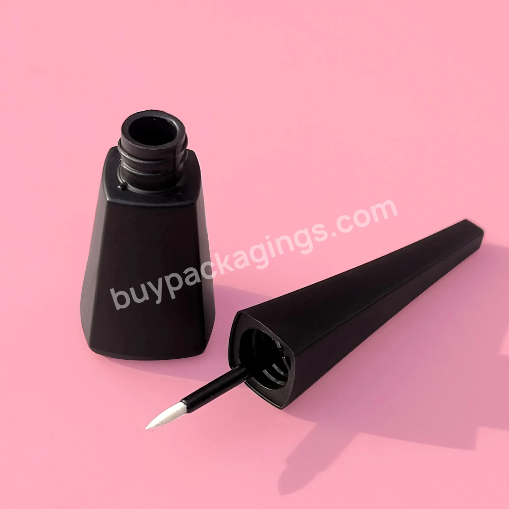 New Design Matte Black 3ml Brush Liquid Eyeliner Tubes Custom Private Label Eyelash Serum Bottle