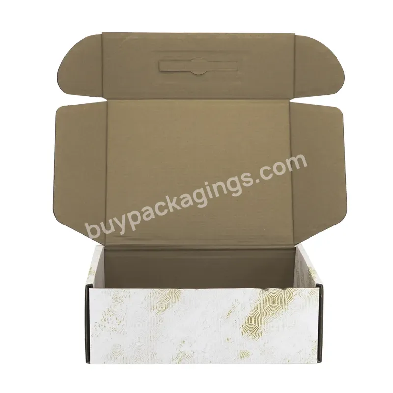 New Design Packaging Gift Boxes Clothing Shipping Boxes Corrugated Paper Mailer Boxes With Plastic Handle