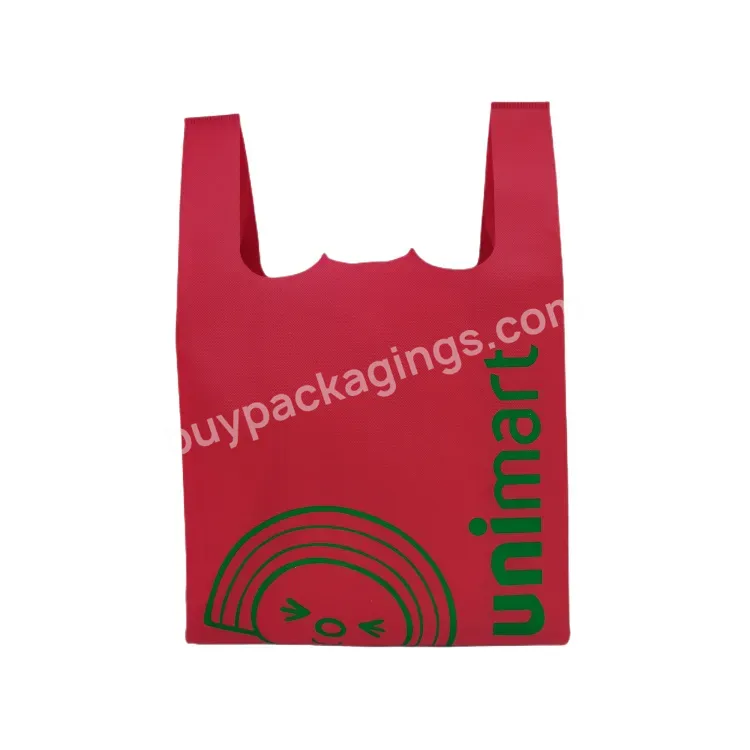New Design Top Quality And Promotional Portable Breathable Durable Pp Non Woven Tote T-shirt Bag For Shopping