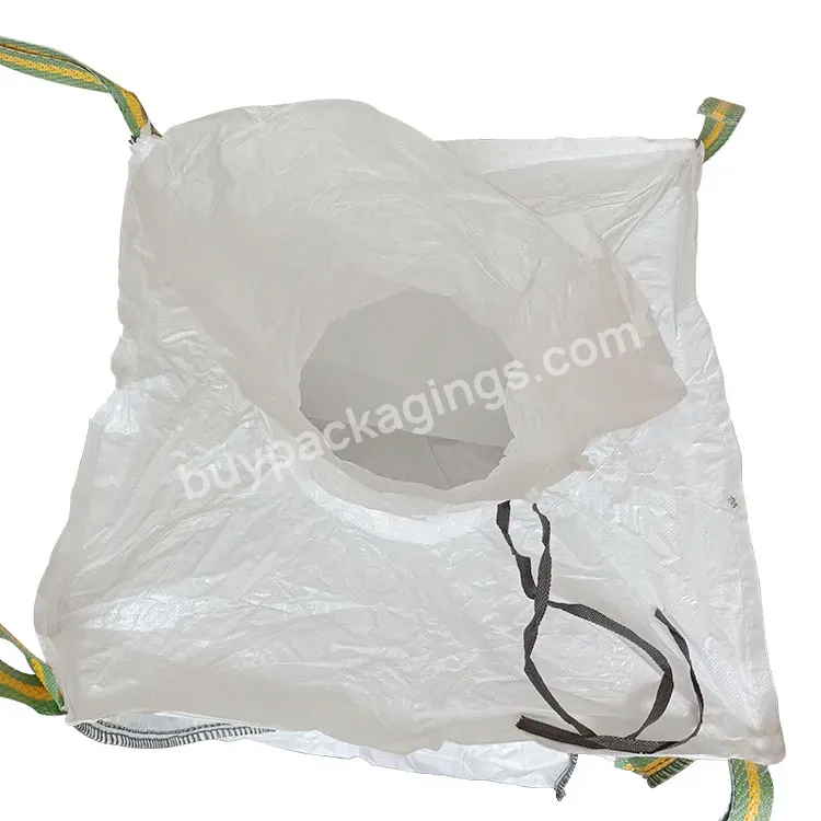 New Design Waterproof Laminated Uv 1000kg Pp Container Jumbo Bag Big Bulk Fibc Sacks For Wheat