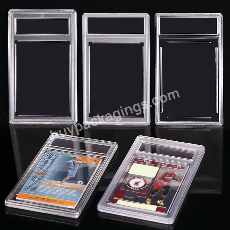 New Designed 35pt 55pt 100pt 360pt 130pt Hard Plastic Cards Holder Slab Pokemones Retangular Graded Card Slab Binder For Pokemon - Buy Graded Card Slab Binder,Graded Card Slab,Cards Holder Slab Pokemones.