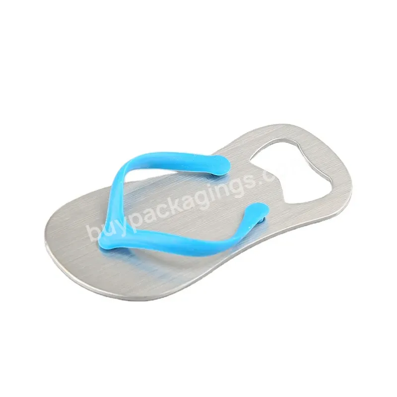 New Designed Custom Cartoon Slipper Shape Silica Gel Wine And Beer Bottle Opener