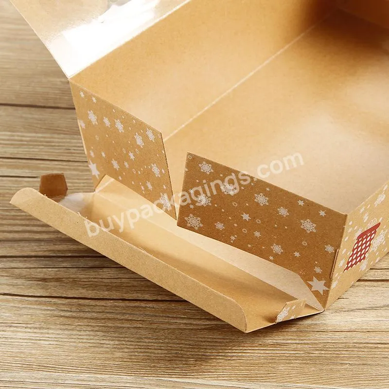 New Developed Christmas Craft Paper Packing Box Window Cracker Gift Box