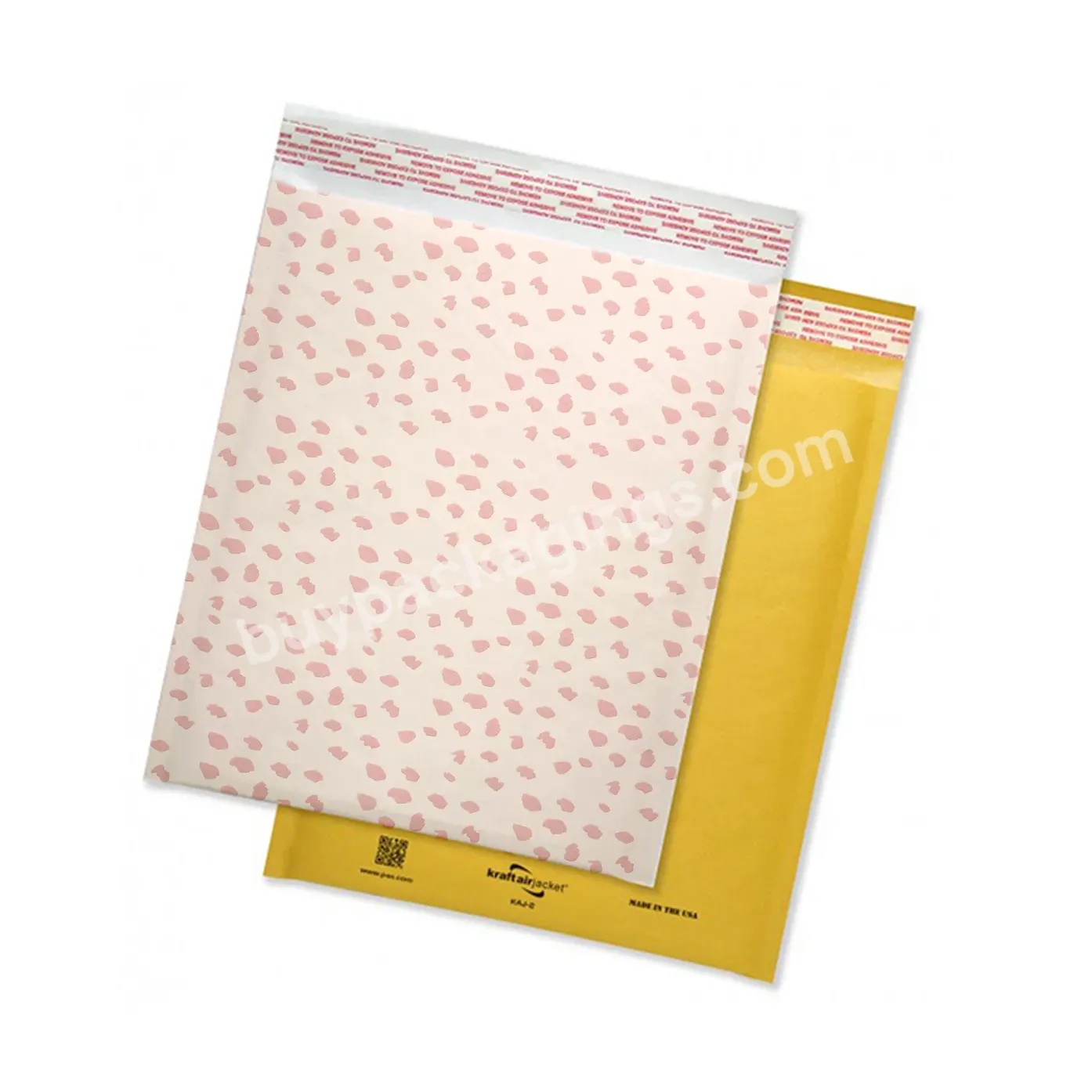 New Eco Friendly Matte Bubble Padded Envelope Bubble Air Wrap Custom Bags