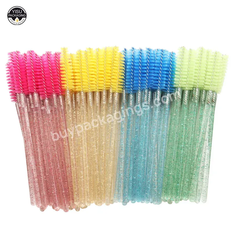 New Eyelash Brush Mascara Wands Applicator Eco-friendly Bamboo Handle Eyebrow Eyelash Brush Comb