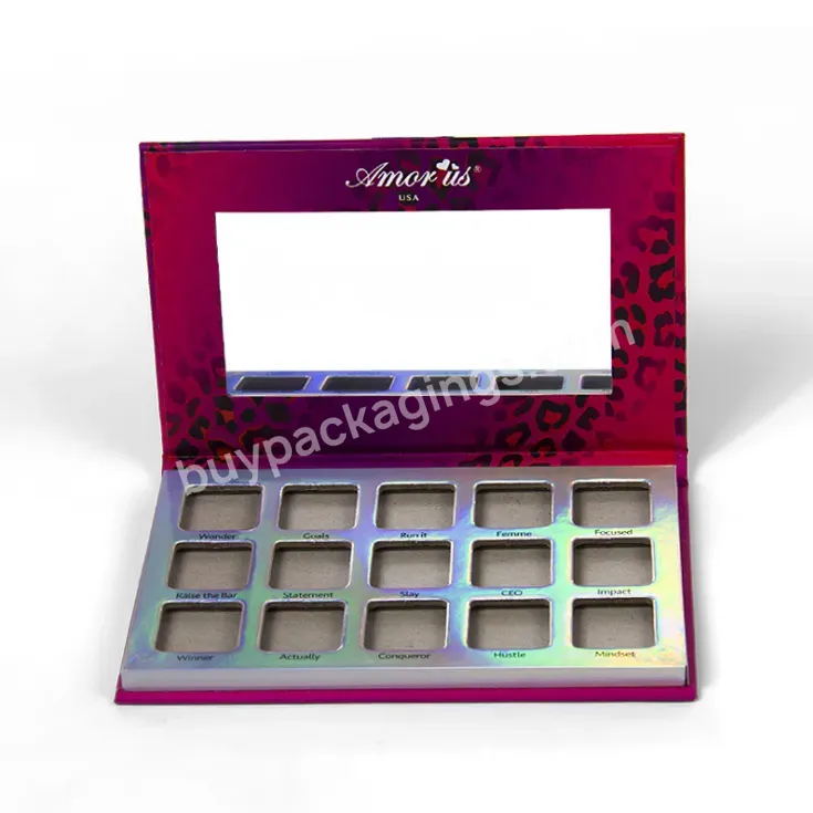 New Eyeshadow High-end Color Eyeshadow Tray Custom Cosmetic Powder Box Packaging Eyeshadow Box Gradient Color