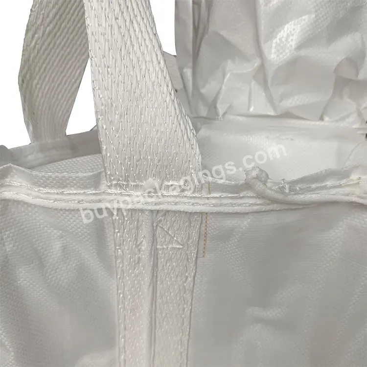 New Factory Custom Fibc 1000kg Bulk Bags Super Sack Antistatic Acceptable Customized Pp Four Corner Seam Jumbo Bags