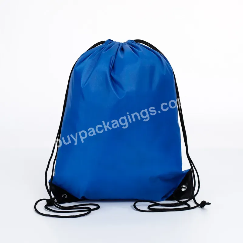 New Gym Laundry Polyester Drawstring Zipper Bag