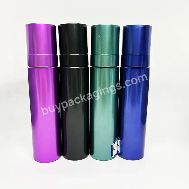 New Luxury Metal Color Pet Pcr 150ml Plastic Perfume Spray Bottle Containers Water Cosmetic Lotion Shampoo Bottle