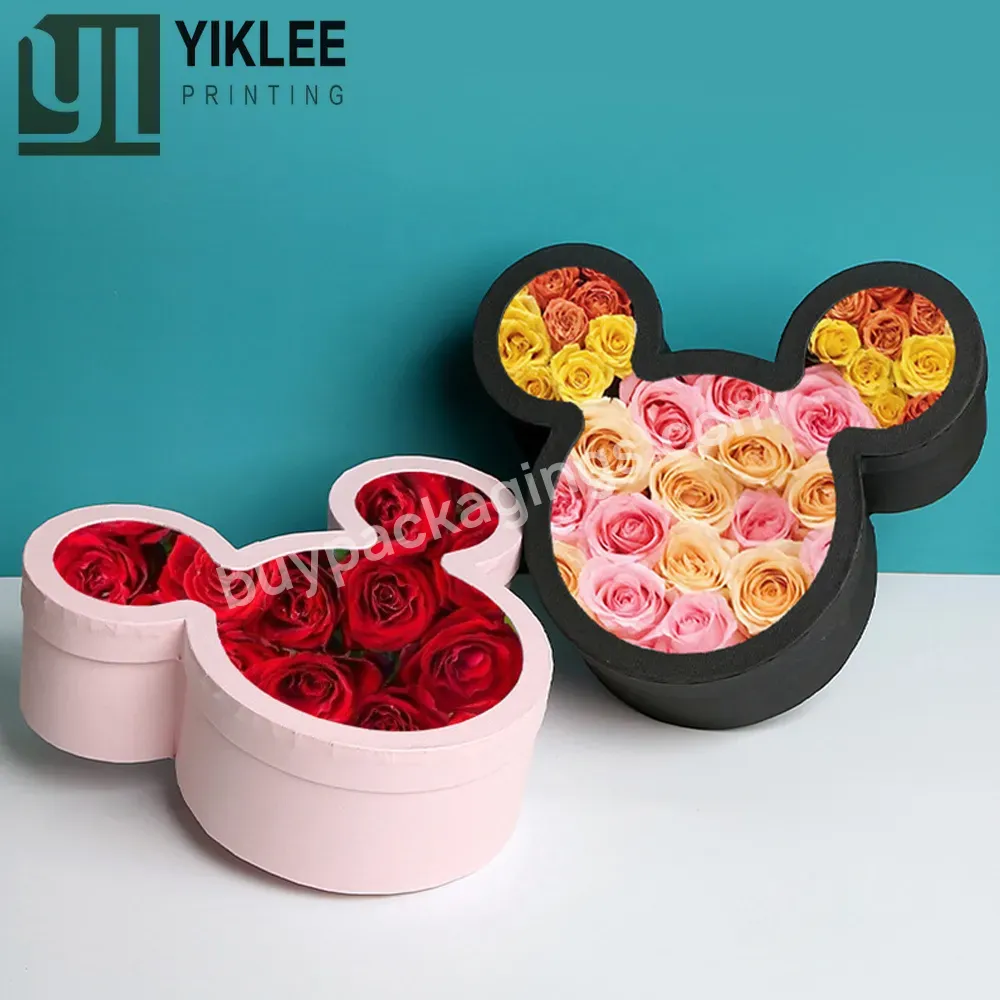 New Mickey Wedding Party Decor Anniversary Paper Gift Boxes For Holding Flowers Chocolates 34x29cm Cartoon Candy Box Gift Box