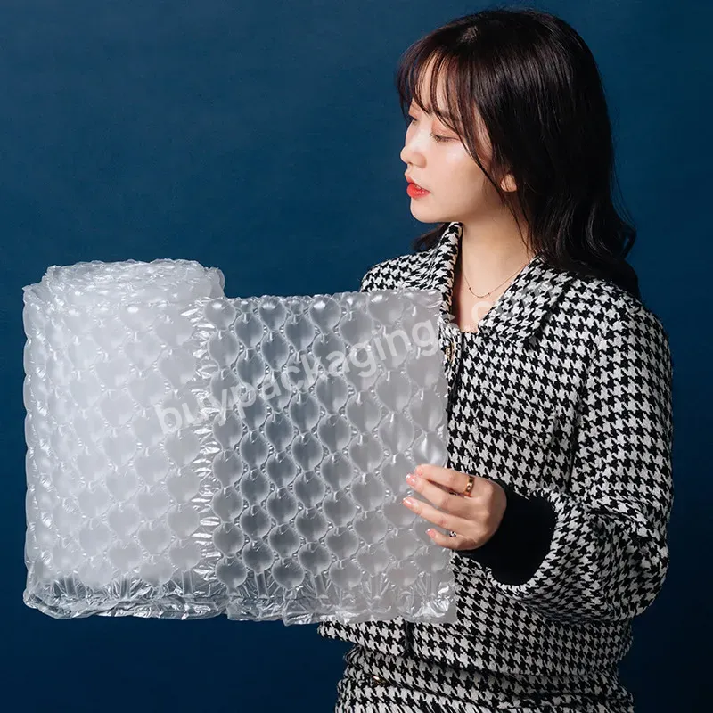 New Packing Material Air Cushion Film Protective Bags Pink Bubble Roll Wrap For Shipping