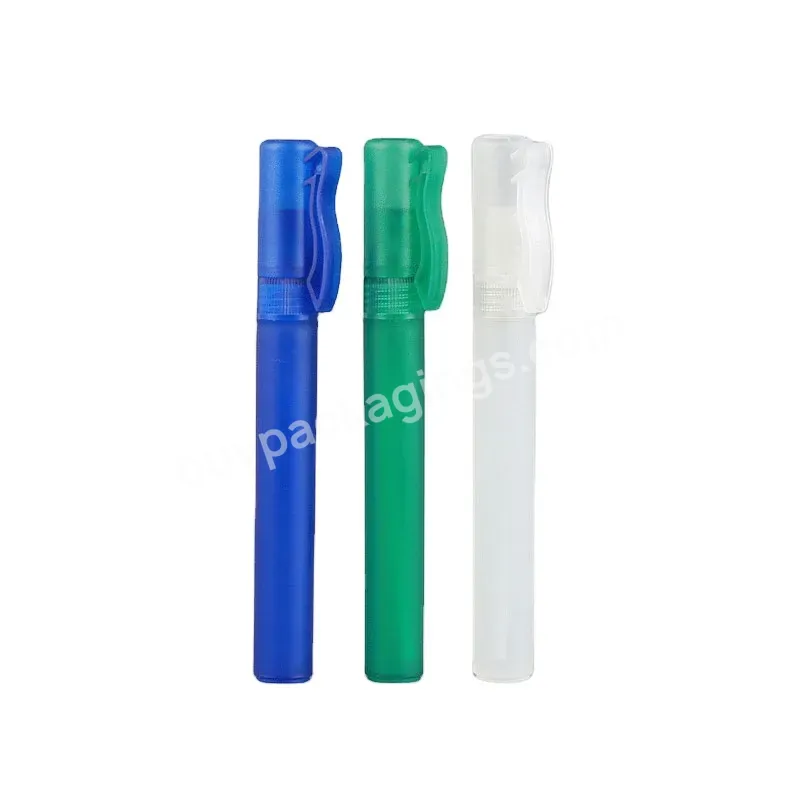 New Pp Empty Frosted Atomizer Mini Plastic Pen Shape Fine Mist 10ml Pen Perfume Spray Bottle