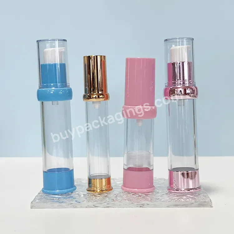 New Product 15ml 30ml 50ml Customized Color Drunk Elephant Square Airless Pump Bottle For Cosmetics Packaging