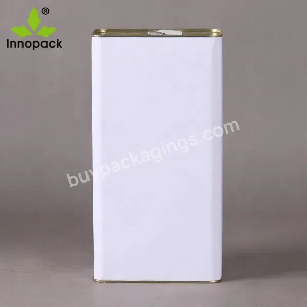 New Product 2019 Custom 5 Liter Olive Oil Tin Cans /tin Container Olive Oil Can For Peanut Oil