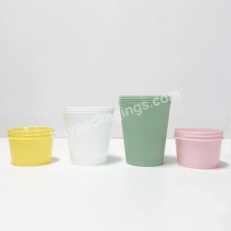 New Product 20g 30g 50g 100g Pp Plastic Jar 200g Cosmetic Jar Pink Green Plastic Cream Jar