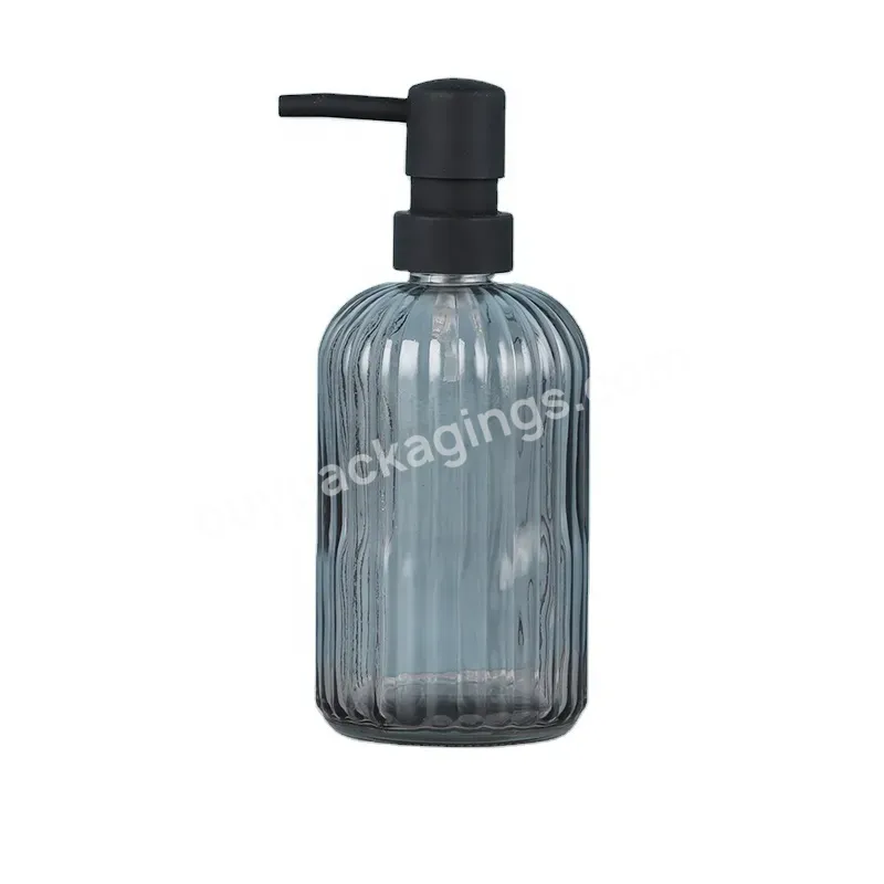 New Product Customized Good Quality Lotion Hand Sanitizer Glass Body Lotion Bottle With Pump